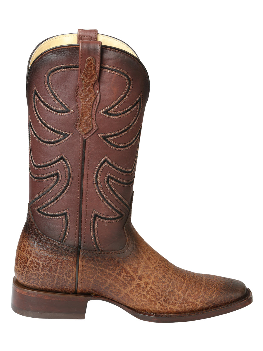 Men’s El General Rodeo Boots - Tobacco Elephant Print 45665