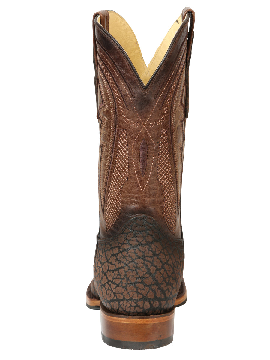 Men’s El General Rodeo Boot - Imitation Bull Neck Brown 45668