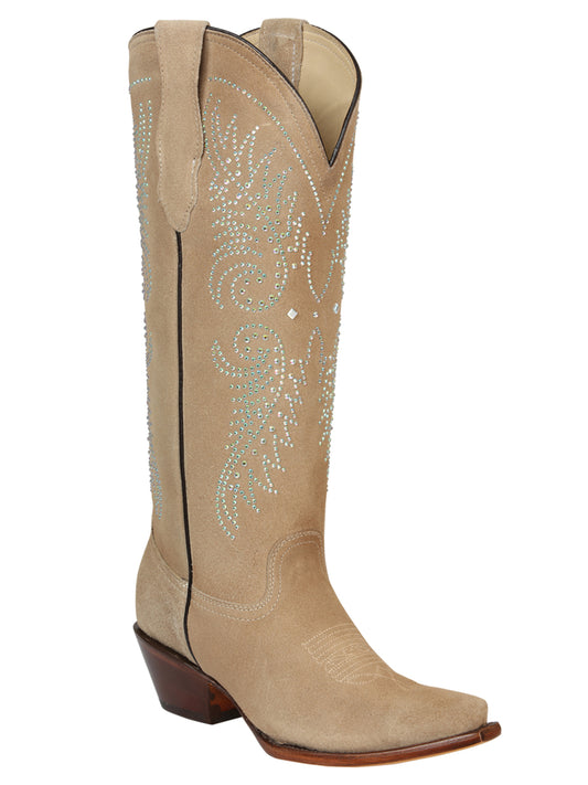 Botas occidentales de gamuza para mujer El General - Tuscani 45793
