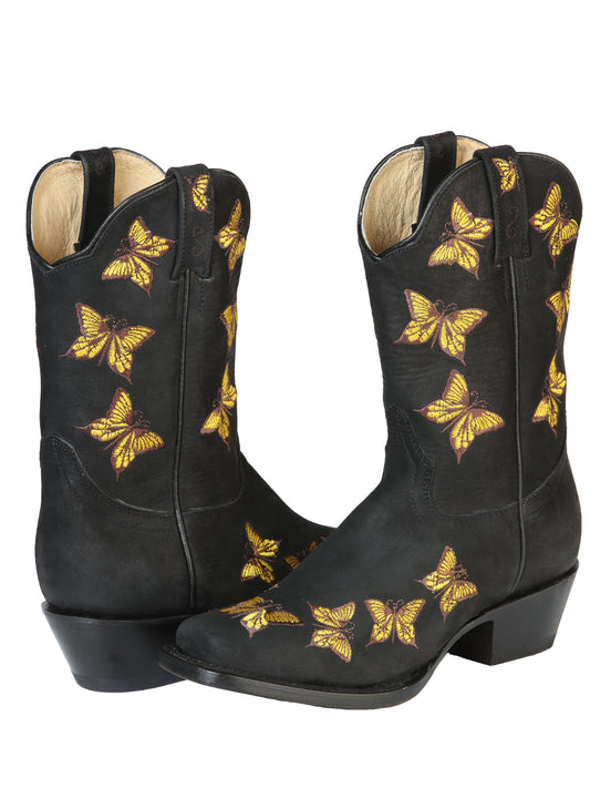 Bota de Rodeo para Dama El General - Nobuck Negro 51220