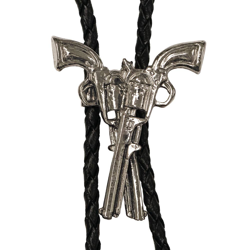 Made in the USA - Crossed Guns Bolo Tie