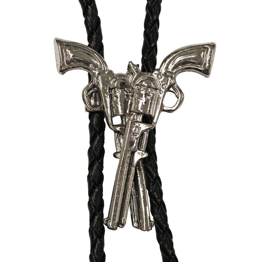 Made in the USA - Crossed Guns Bolo Tie