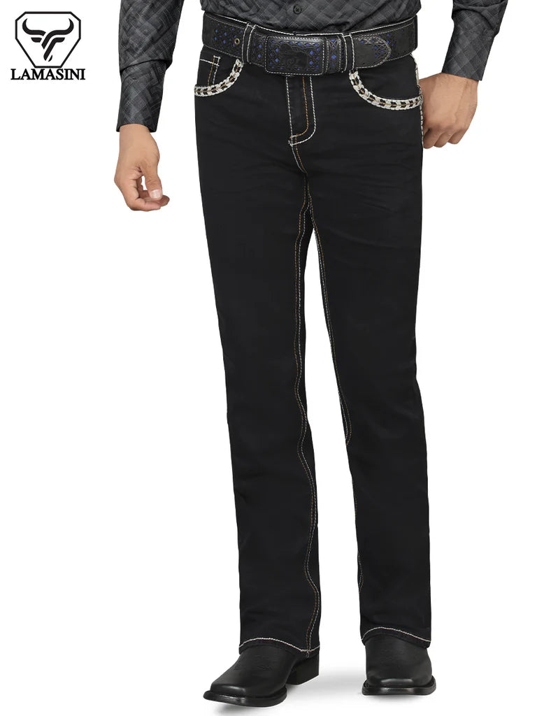 Lamasini Modern Boot Cut Denim Jeans