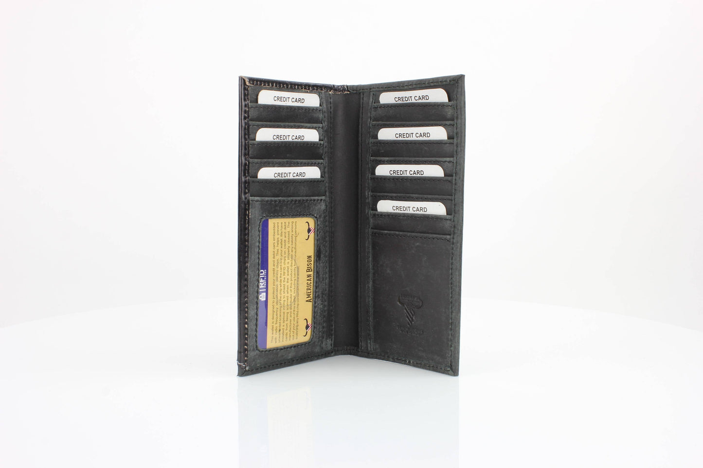 Oil Pull Up Tooled Side Kneeling Cowboy Wallet ABW027 KLCW
