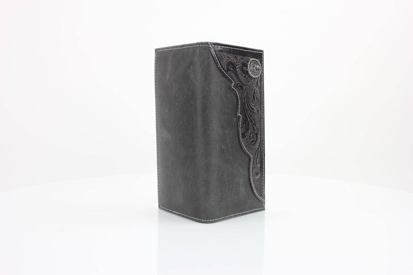 Oil Pull Up Tooled Side Kneeling Cowboy Wallet ABW027 KLCW