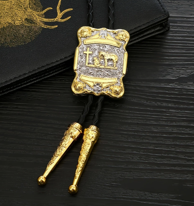 Western Cowboy Bolo Tie Necklace