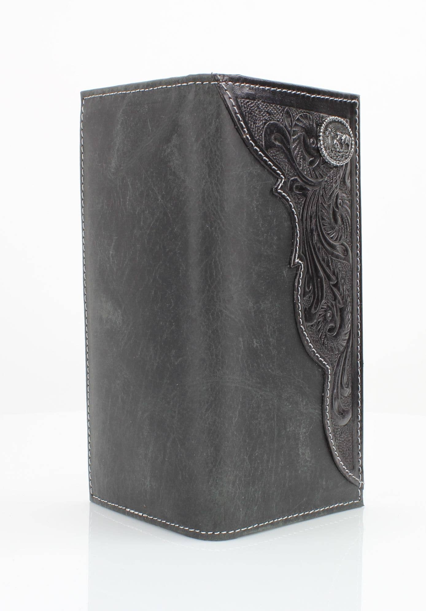 Oil Pull Up Tooled Side Kneeling Cowboy Wallet ABW027 KLCW