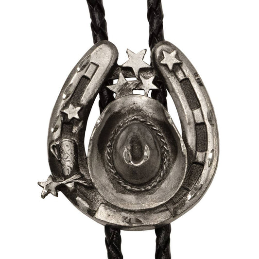 Made in the USA - Horseshoe Bolo Tie with Hat