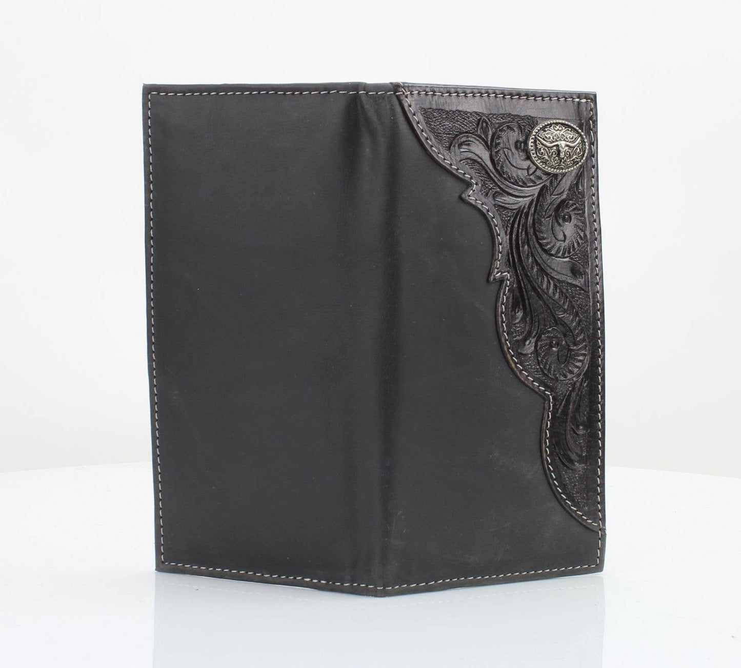 Oil Pull Up Long Horn Concho Rodeo Wallet ABW027- LGNHRN
