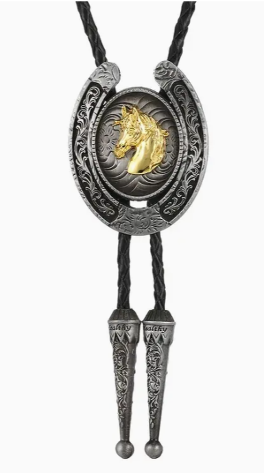 Corbata de bolo con caballo