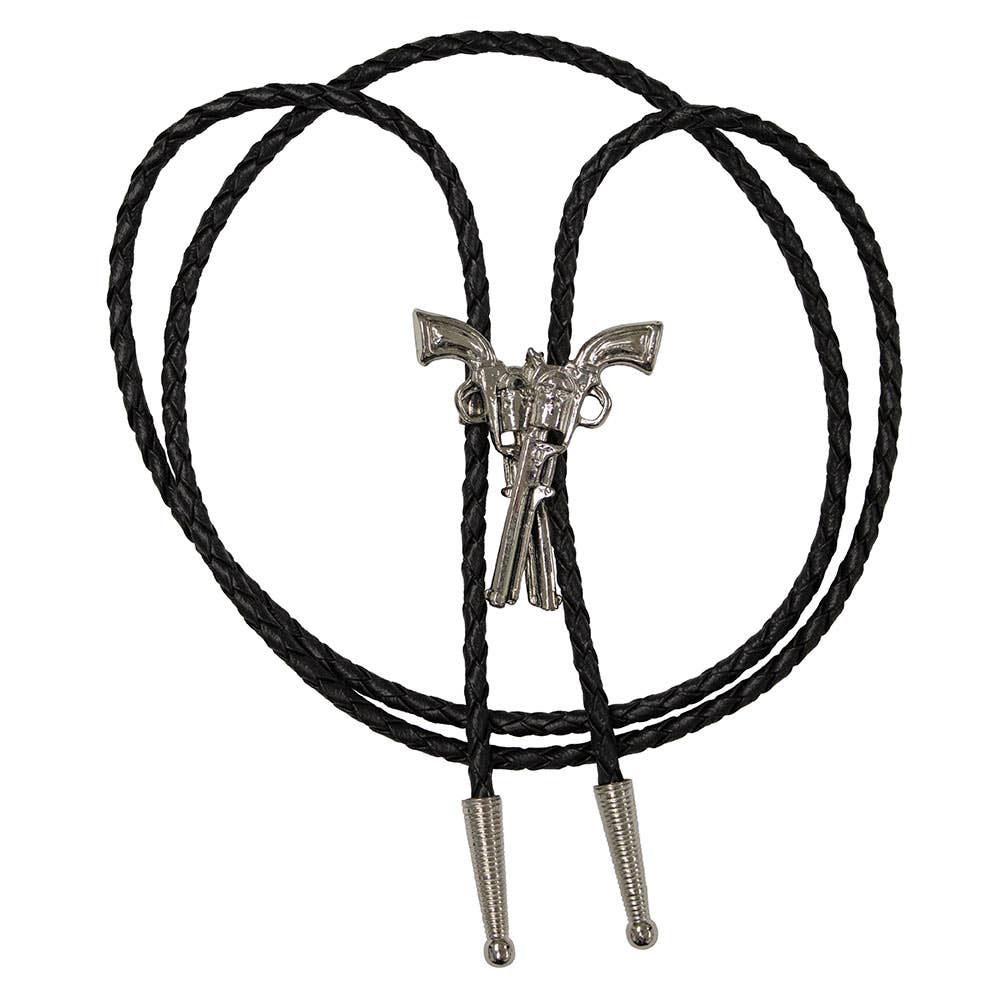 Made in the USA - Crossed Guns Bolo Tie