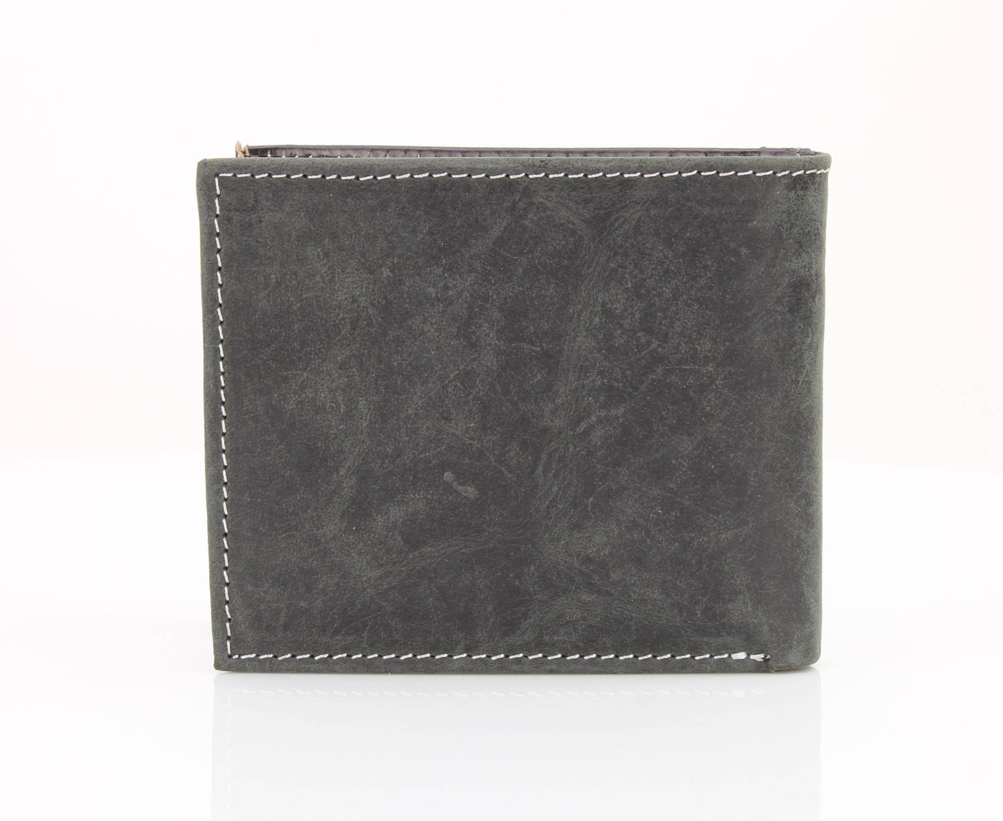 American Bison Oil Pull Up Bifold Wallet Tooled  ABW028