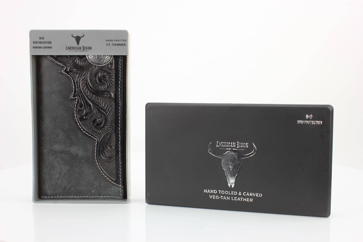 Oil Pull Up Long Horn Concho Rodeo Wallet ABW027- LGNHRN