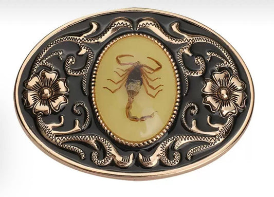 Real Scorpion BELT BUCKLE GLOW IN THE DARK 1827