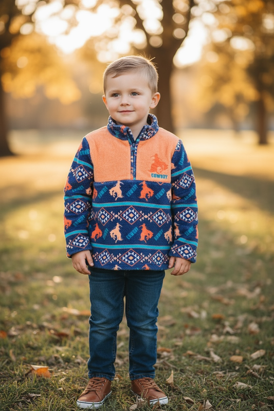 Sudadera con estampado de jinete "Howdy". TPB50514 JEAN